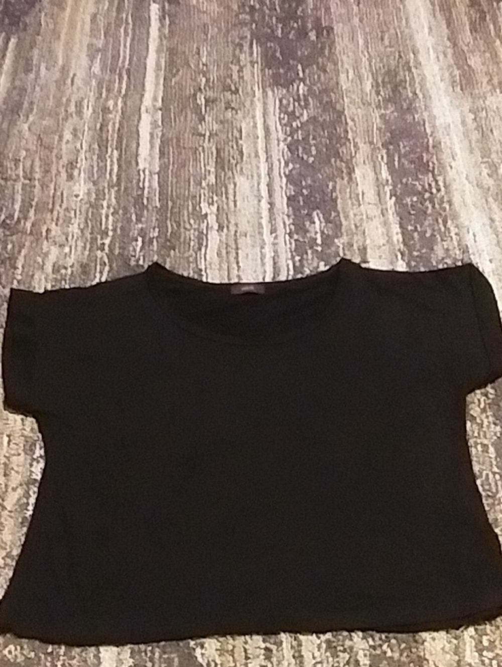 Mark Large Black Crop Shirt